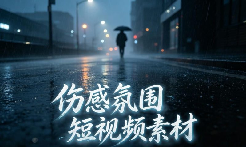 抖音热门伤感氛围短视频素材：高清情感画面合集，每一帧都写满故事-未央阁资源网